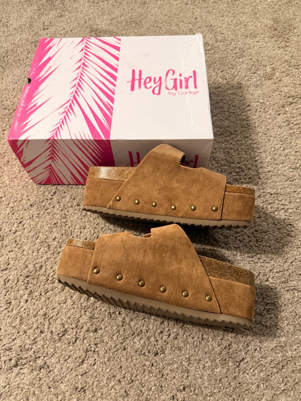 Corky’s Cognac Platform Slide Sandals - Women's - Picture 4 of 12